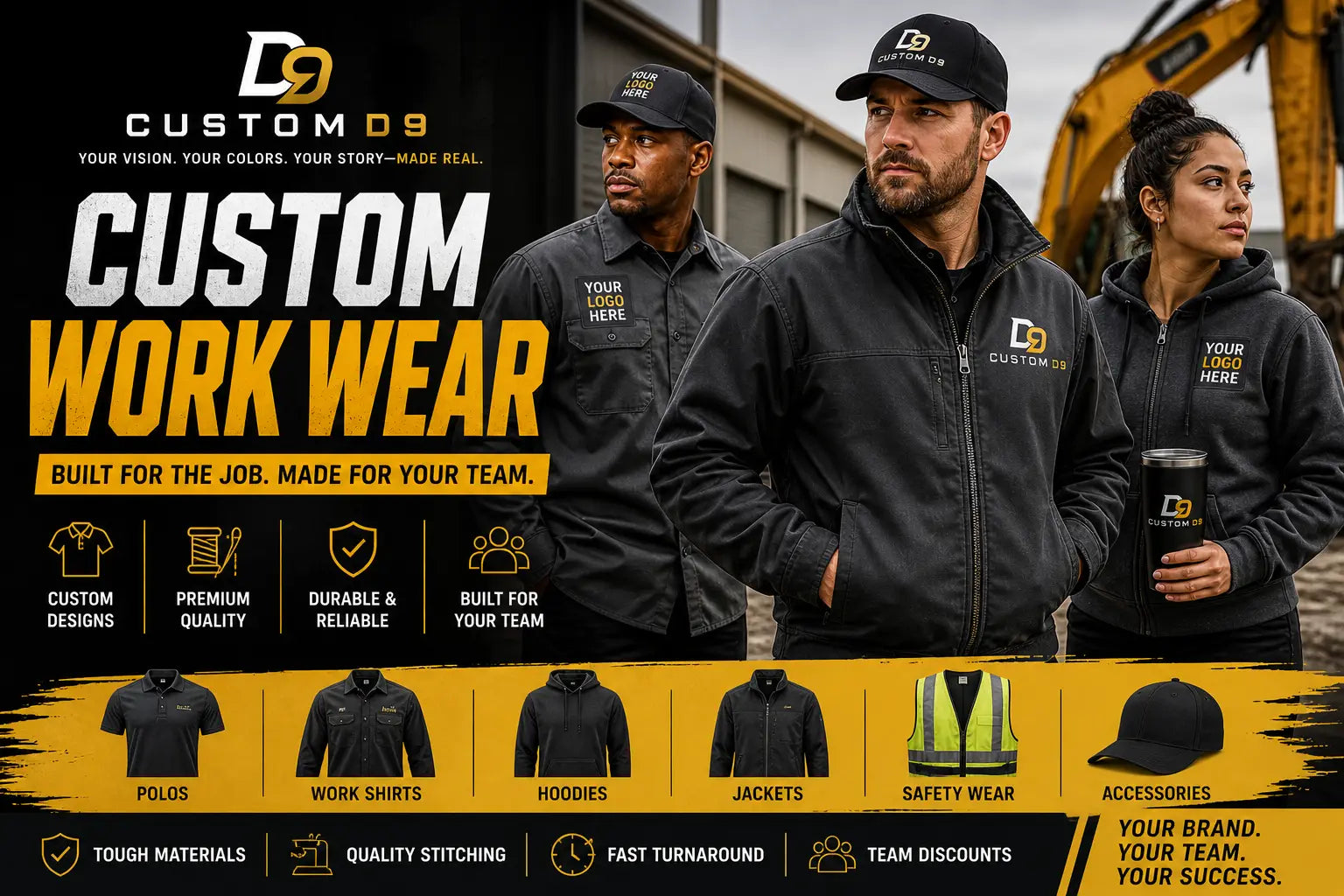 Custom Work Wear Apparel | Custom D9