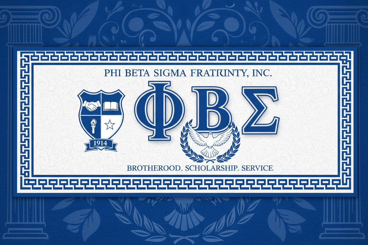 Custom Phi Beta Sigma fraternity apparel with personalized blue and white jackets