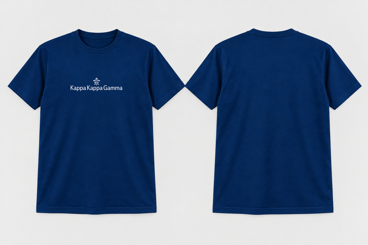 Approved Kappa Kappa Gamma Kappa Blue Classic Brandmark T-shirt