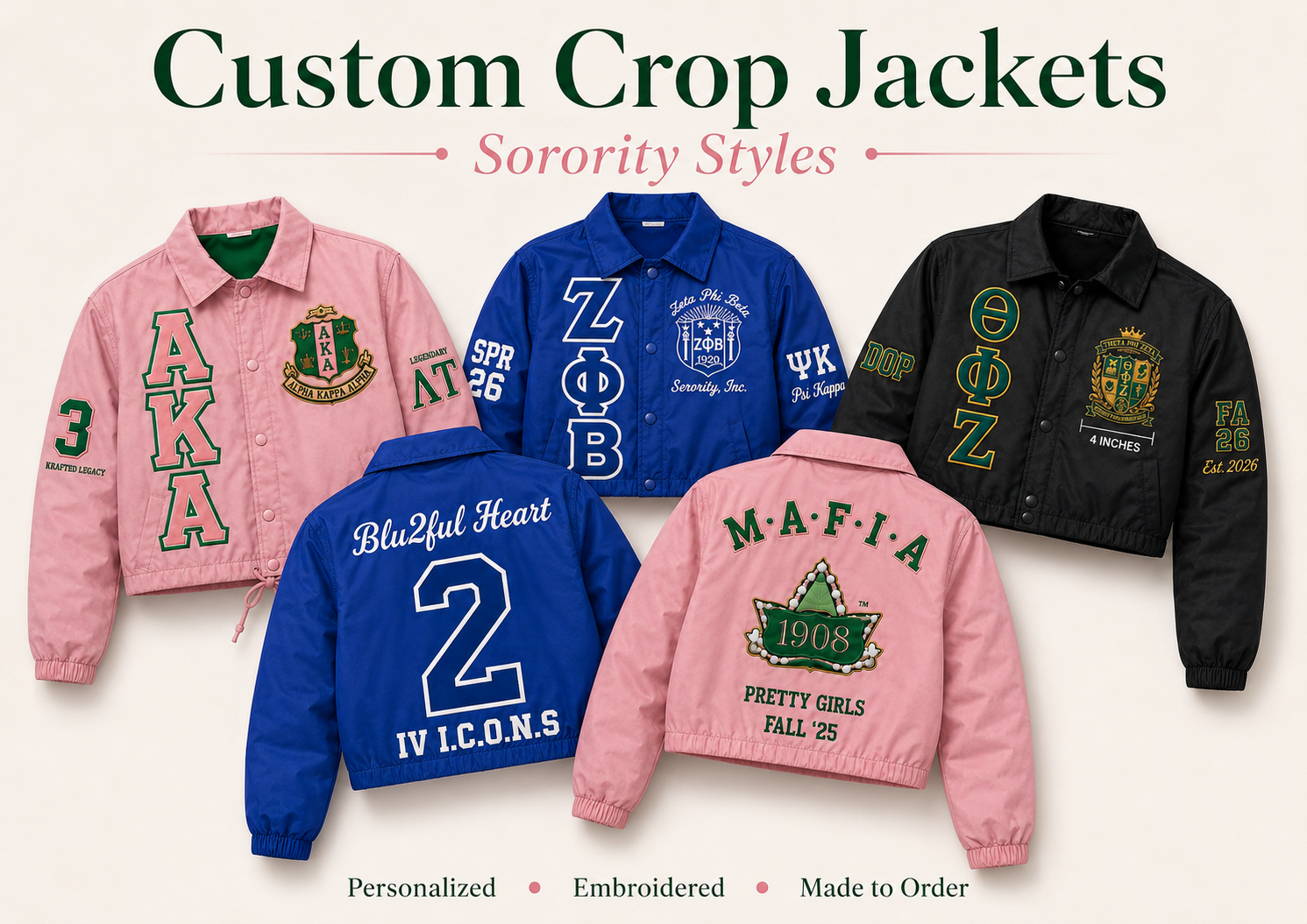 Satin Crop Jackets