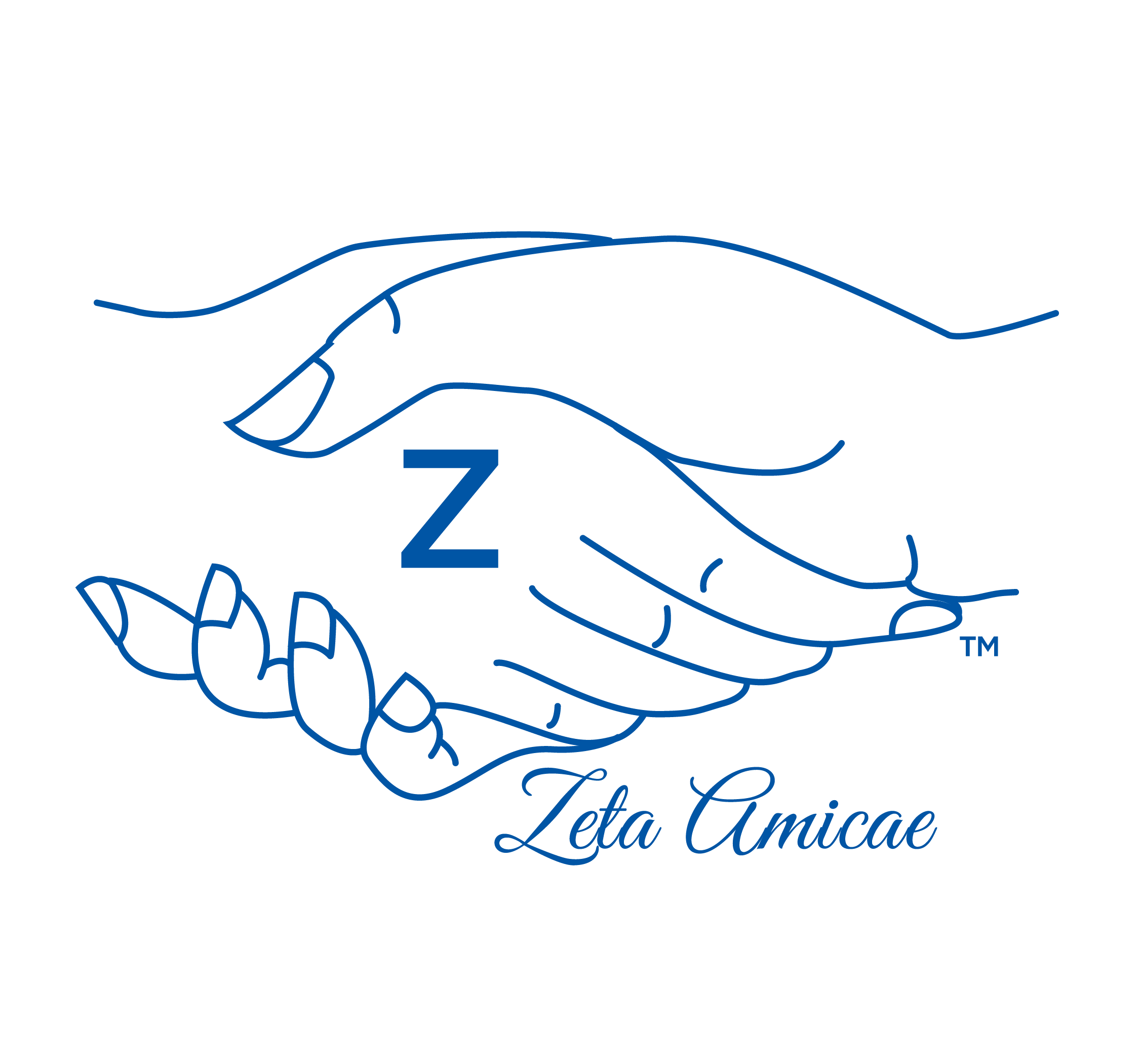 Zeta Amicae Sky Blue Embroidered Polo Shirt – Personalized Auxiliary Polo