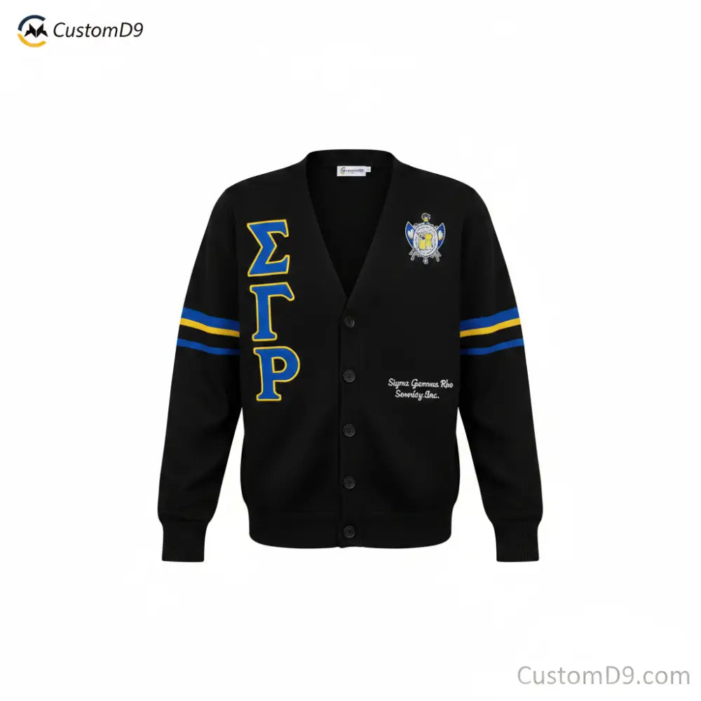 Custom ΣΓΡ Chenille Cardigan | Custom D9
