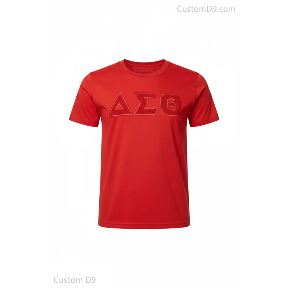 Custom Solid ΔΣΘ Chenille Tee | Custom D9