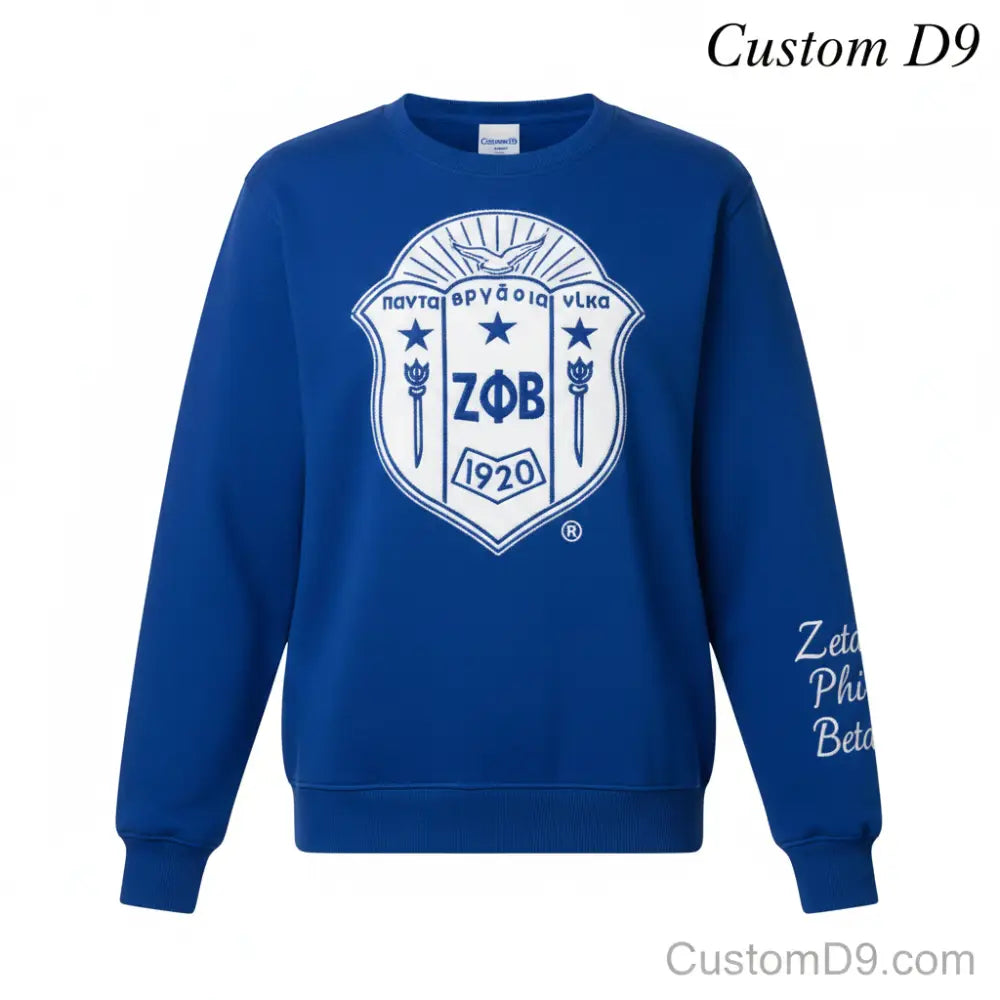 Custom Zeta Shield Chenille Tee | Custom D9