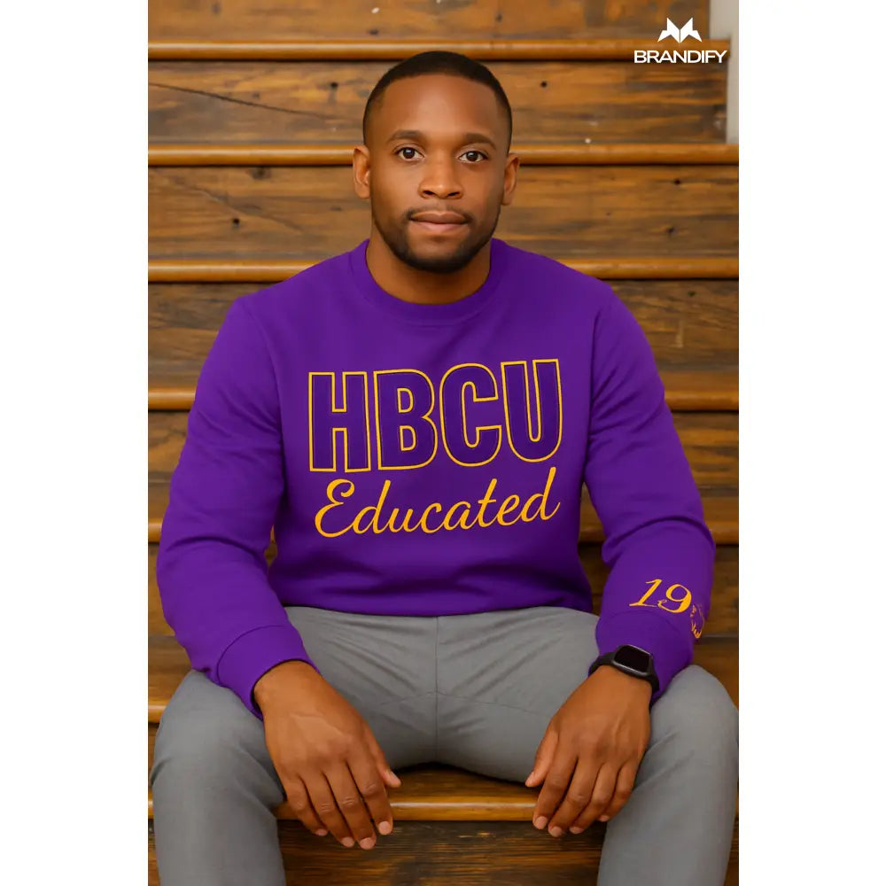 Custom Custom HBCU Que Chenille Sweatshirt | Custom D9 personalized Greek apparel design