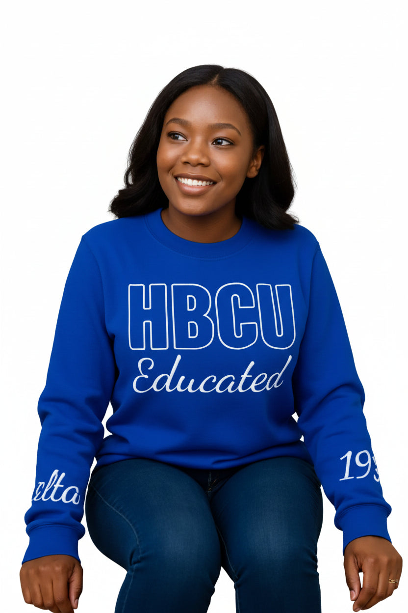 Custom Custom HBCU Zeta Chenille Sweatshirt | Custom D9 personalized Greek apparel design