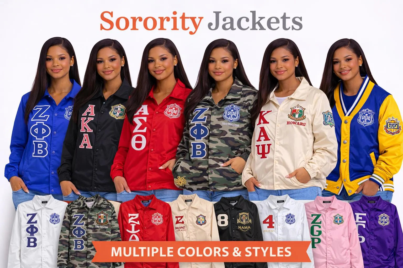 Custom Sorority Line Jacket, Personalized Crossing Jacket, Greek Letter Jacket Women, Custom Name Number Year Jacket Discount for Chapters