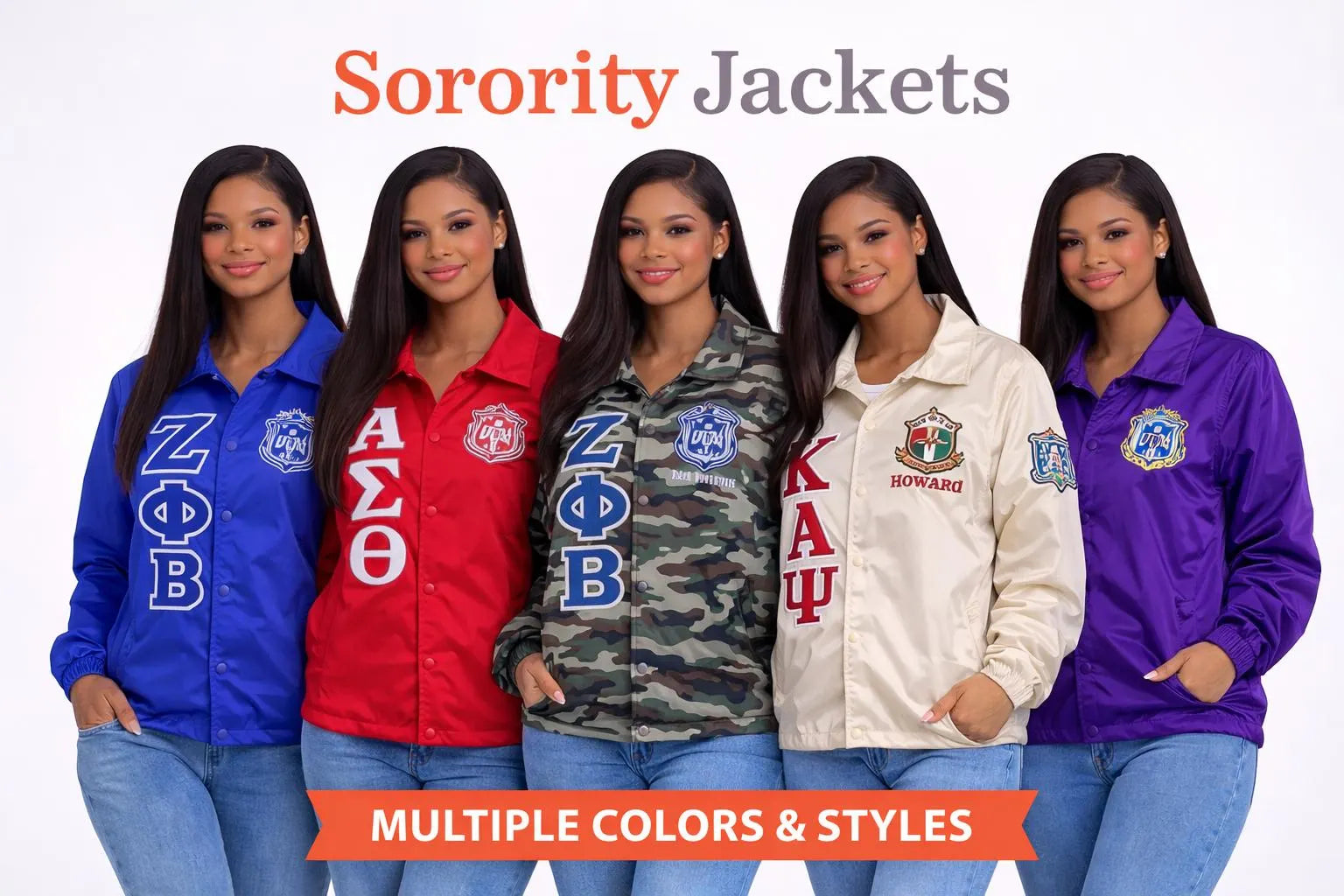 Custom Sorority Line Jacket, Personalized Crossing Jacket, Greek Letter Jacket Women, Custom Name Number Year Jacket Discount for Chapters