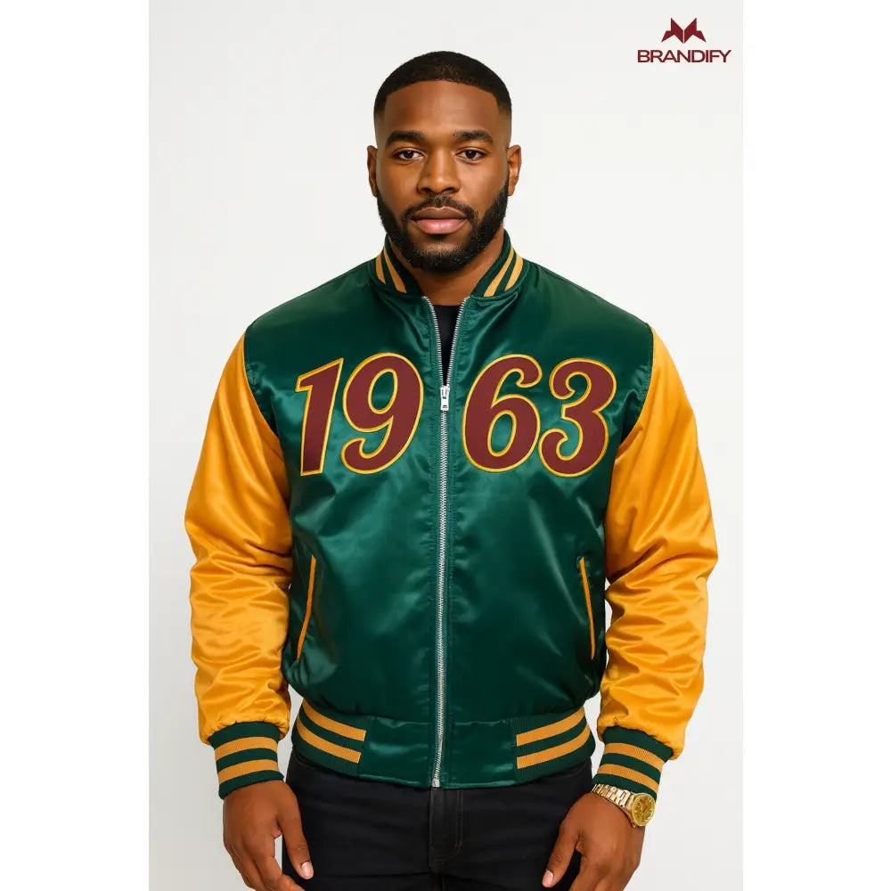 Custom Custom Iota Bomber Jacket | Custom D9 personalized Greek apparel design