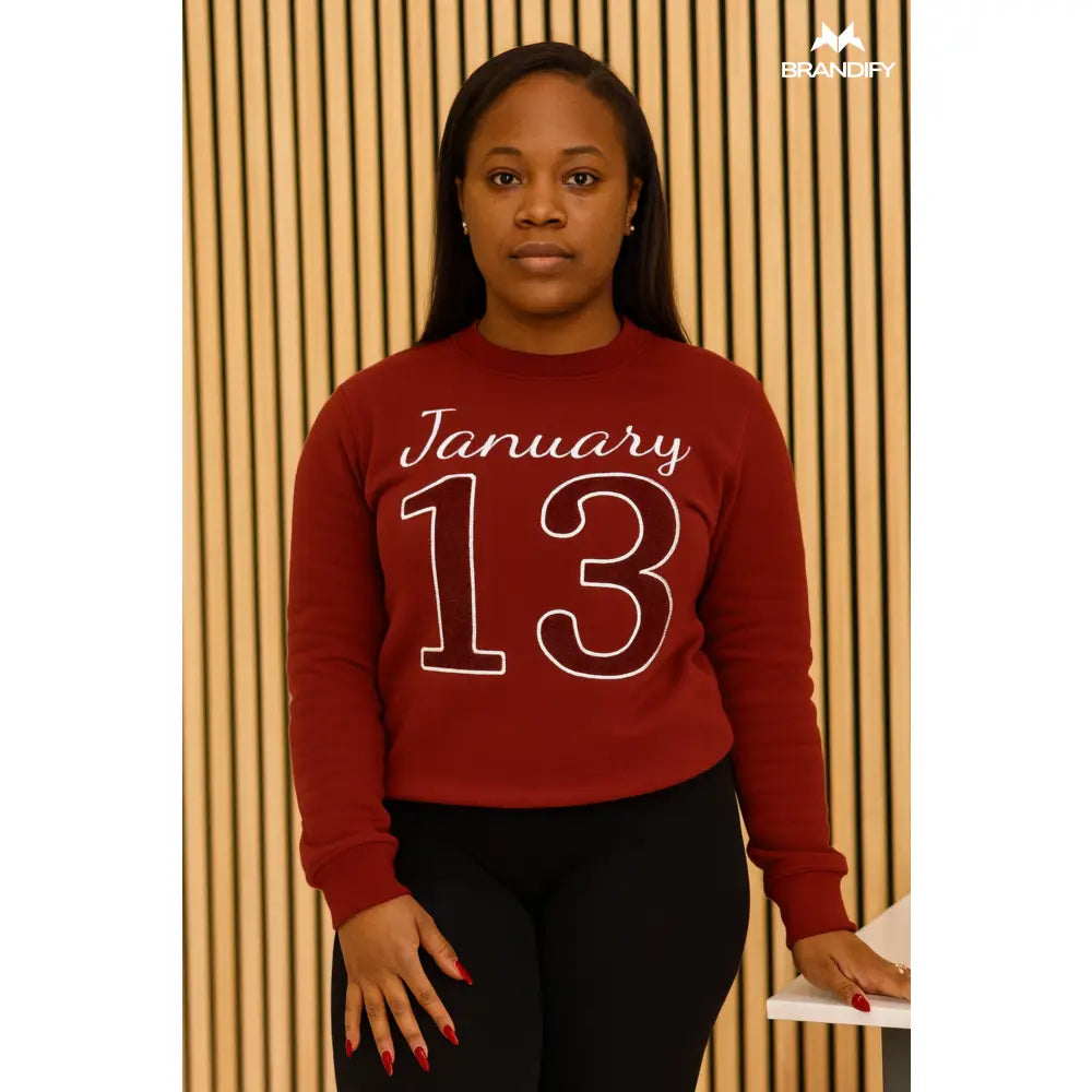 Custom Custom J13 Chenille Sweatshirt | Custom D9 personalized Greek apparel design