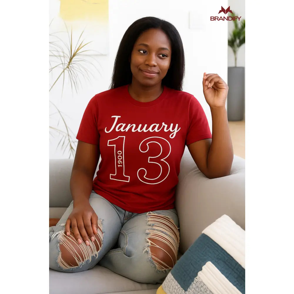 Custom Custom J13 Chenille Tee | Custom D9 personalized Greek apparel design