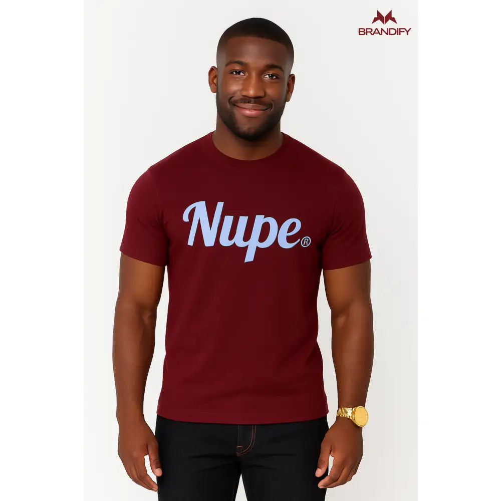 Custom Custom Nupe Script Printed Tee | Custom D9 personalized Greek apparel design