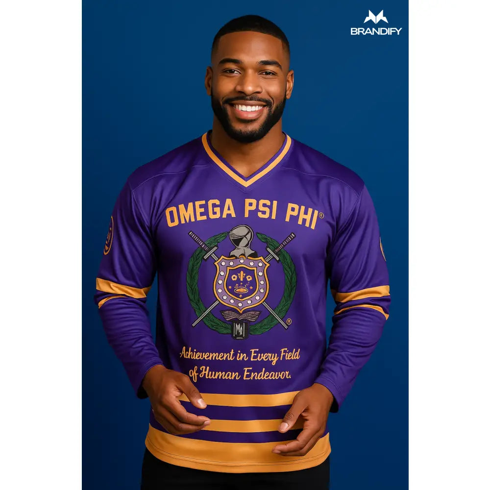 Custom Custom Omega Hockey Jersey | Custom D9 personalized Greek apparel design