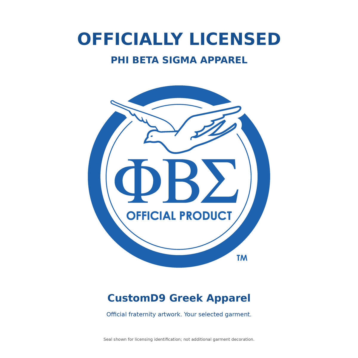 Officially Licensed Phi Beta Sigma Royal Blue & White Cardigan – Custom Embroidery additional image 4