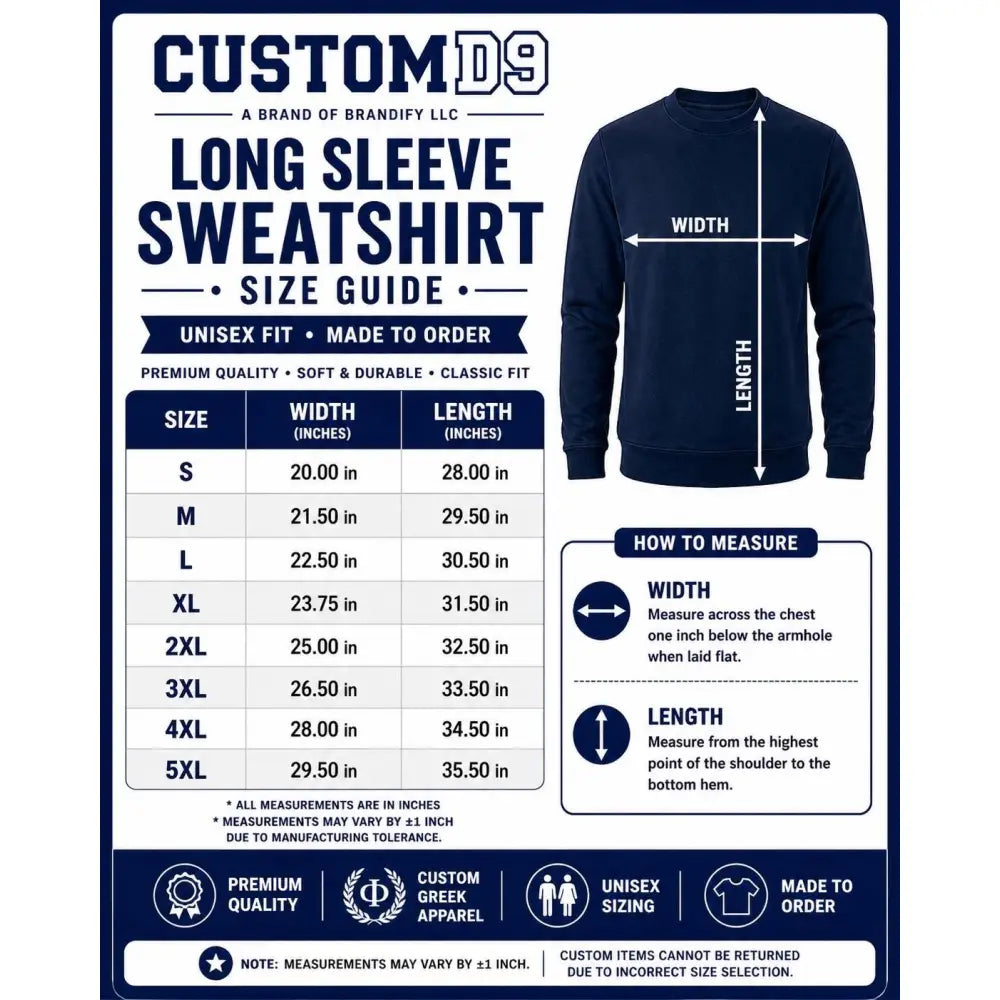 Custom Custom  | Custom D9 personalized Greek apparel design
