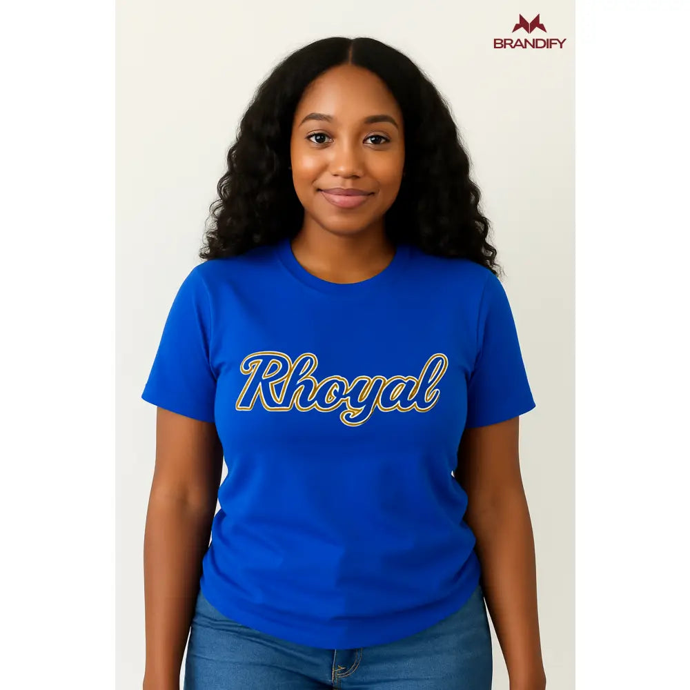 Custom Custom Rhoyal Printed Tee | Custom D9 personalized Greek apparel design