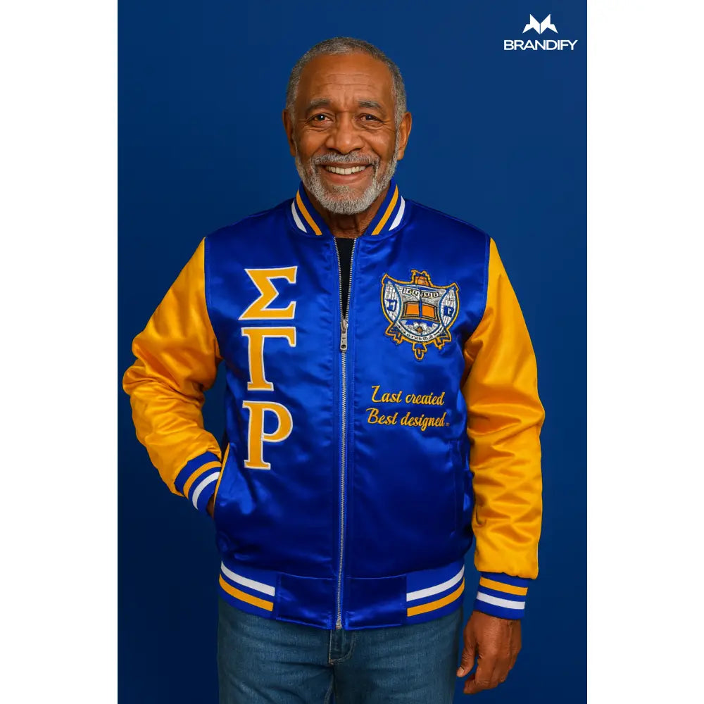 Custom Custom SGRho Bomber Jacket | Custom D9 personalized Greek apparel design