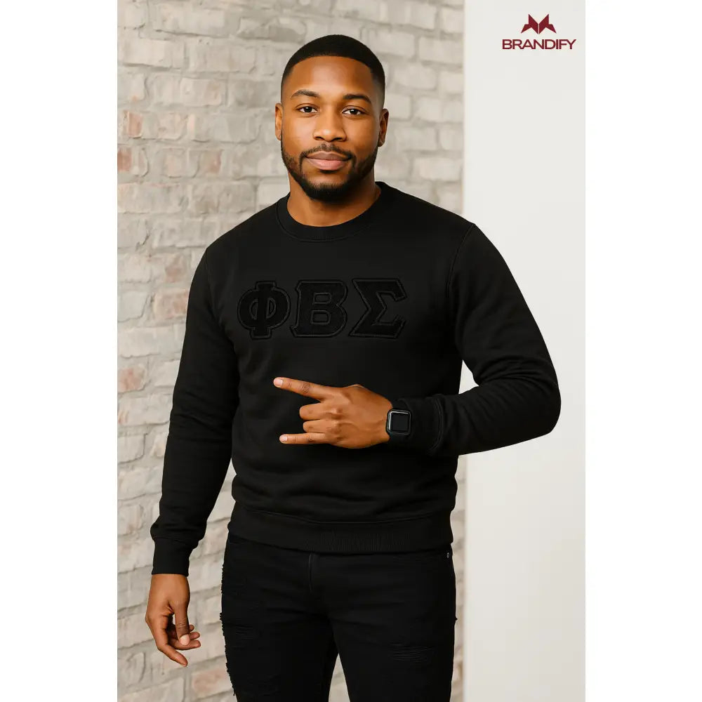 Custom Custom Solid ΦΒΣ Chenille Tee | Custom D9 personalized Greek apparel design
