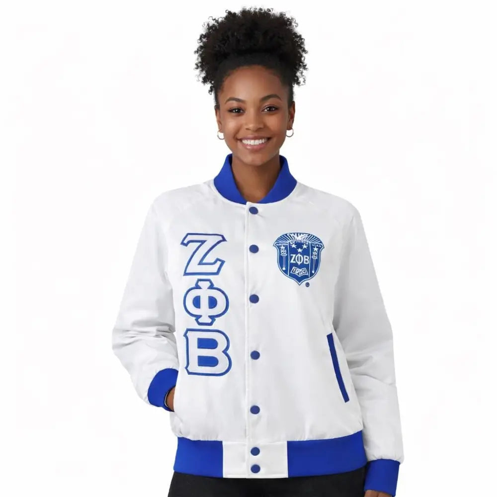 Custom Custom Zeta Phi Beta Satin Bomber Jacket, Custom Greek Sorority Apparel | Custom D9 personalized Greek apparel design